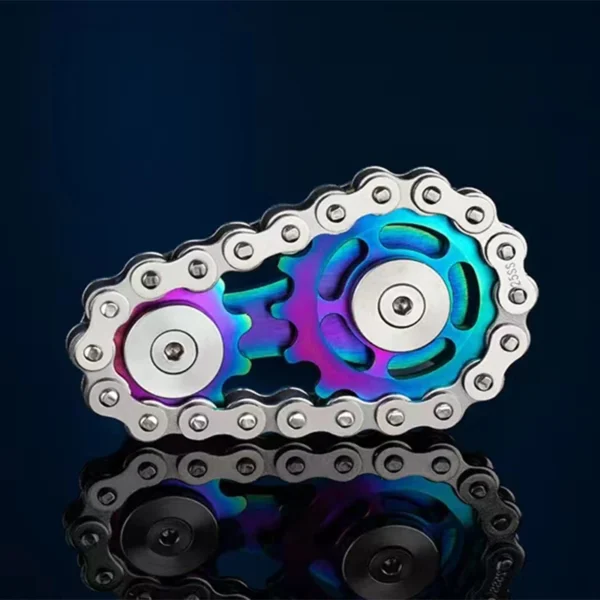 Chain Gear Stainless Steel Fidget Spinner Adult Metal Hand Spinner EDC Fidget Toys Focus ADHD Tool Office Stress Relief Toys