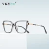 VICKY Simple Design Fashionable Large Frame Anti-Blue Light Glasses Women's Reading Glasses Customizable Prescription PFD2208