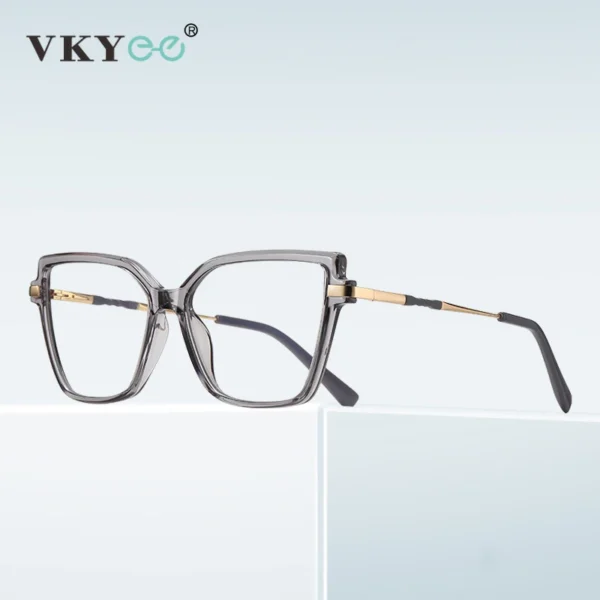 VICKY Simple Design Fashionable Large Frame Anti-Blue Light Glasses Women's Reading Glasses Customizable Prescription PFD2208