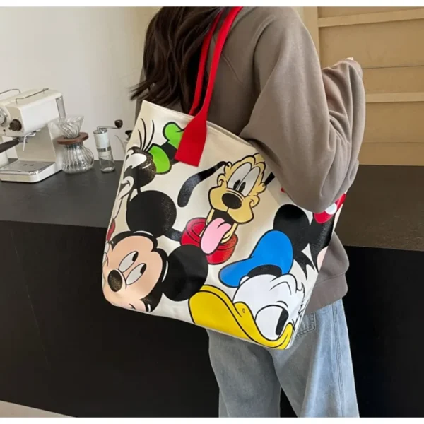 Disney Mickey Mouse Canvas Shoulder Bag - Iconic Design, Durable Material, Adjustable Strap | Perfect for School, Work & Outings