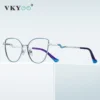 VICKY New Myopia Prescription Glasses Hyperopia Reading Glasses Anti Blue Light Computer Glasses Optical Eyeglasses Frame Women