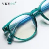 VICKY Unisex Retro Round Myopia Prescription Reading Glasses Women Anti Blue Light Blocking Optical Eyeglasses Frame Men PFD2117