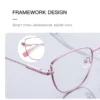 VICKY New Myopia Prescription Glasses Hyperopia Reading Glasses Women Anti Blue Light Computer Glasses Optical Eyeglasses Frame