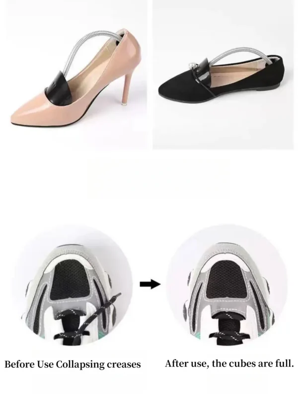 2-Piece Shoe Support Set Wrinkle Resistant Holding Device