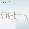 VICKY Geometric Simple Square Large Frame Women's Glasses Anti-Blue Light Reading Glasses Customizable Prescription PFD2211
