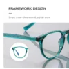 VICKY Unisex Retro Round Myopia Prescription Reading Glasses Women Anti Blue Light Blocking Optical Eyeglasses Frame Men PFD2117
