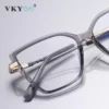 VICKY Simple Design Fashionable Large Frame Anti-Blue Light Glasses Women's Reading Glasses Customizable Prescription PFD2208