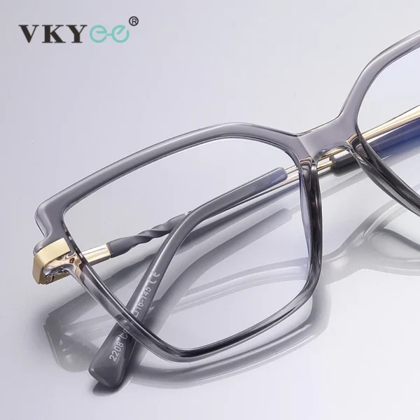 VICKY Simple Design Fashionable Large Frame Anti-Blue Light Glasses Women's Reading Glasses Customizable Prescription PFD2208