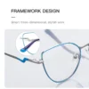 VICKY New Myopia Prescription Glasses Hyperopia Reading Glasses Anti Blue Light Computer Glasses Optical Eyeglasses Frame Women