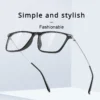 VICKY Titanium Classic Men's Square Frames Anti-blue Light Reading Glasses Myopia Can Be Customized Prescription Glasses 007