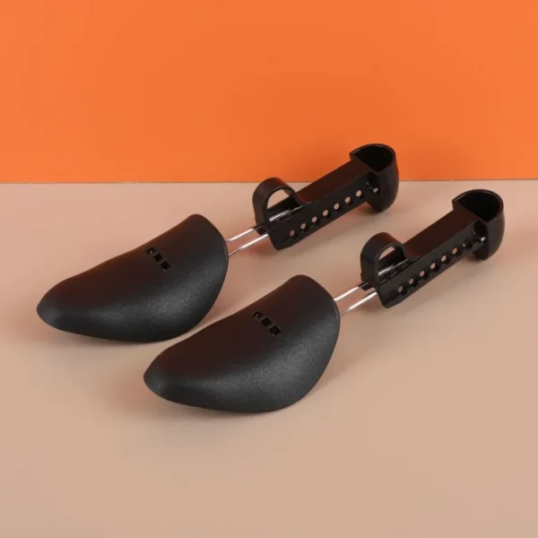 1 Pair Of Shoe Supports For Men Women Black Adjustable Wrinkle Resistant Plastic Lasts Sports Shaping Support Shoe Cover