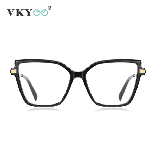 VICKY Simple Design Fashionable Large Frame Anti-Blue Light Glasses Women's Reading Glasses Customizable Prescription PFD2208