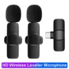Wireless Lavalier Microphone - Noise Cancelling Mini Mic for iPhone, Android, Live Broadcast & Gaming | Audio & Video Recording