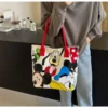 Disney Mickey Mouse Canvas Shoulder Bag - Iconic Design, Durable Material, Adjustable Strap | Perfect for School, Work & Outings