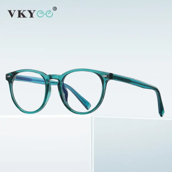 VICKY Unisex Retro Round Myopia Prescription Reading Glasses Women Anti Blue Light Blocking Optical Eyeglasses Frame Men PFD2117