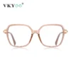 VICKY Geometric Simple Square Large Frame Women's Glasses Anti-Blue Light Reading Glasses Customizable Prescription PFD2211