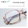VICKY Geometric Simple Square Large Frame Women's Glasses Anti-Blue Light Reading Glasses Customizable Prescription PFD2211