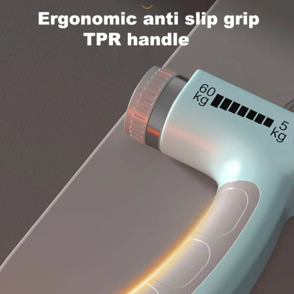 5-60kg Adjustable Grip Strengthener | R-Shaped Hand Exerciser for Wrist & Forearm Training | Spring Resistance Fitness Tool