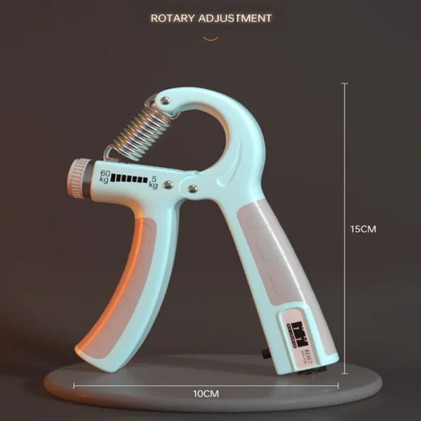 5-60kg Adjustable Grip Strengthener | R-Shaped Hand Exerciser for Wrist & Forearm Training | Spring Resistance Fitness Tool